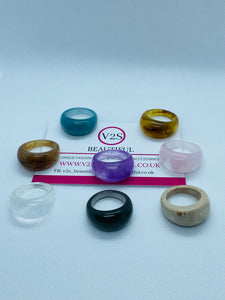 Resin Dome Ring Set